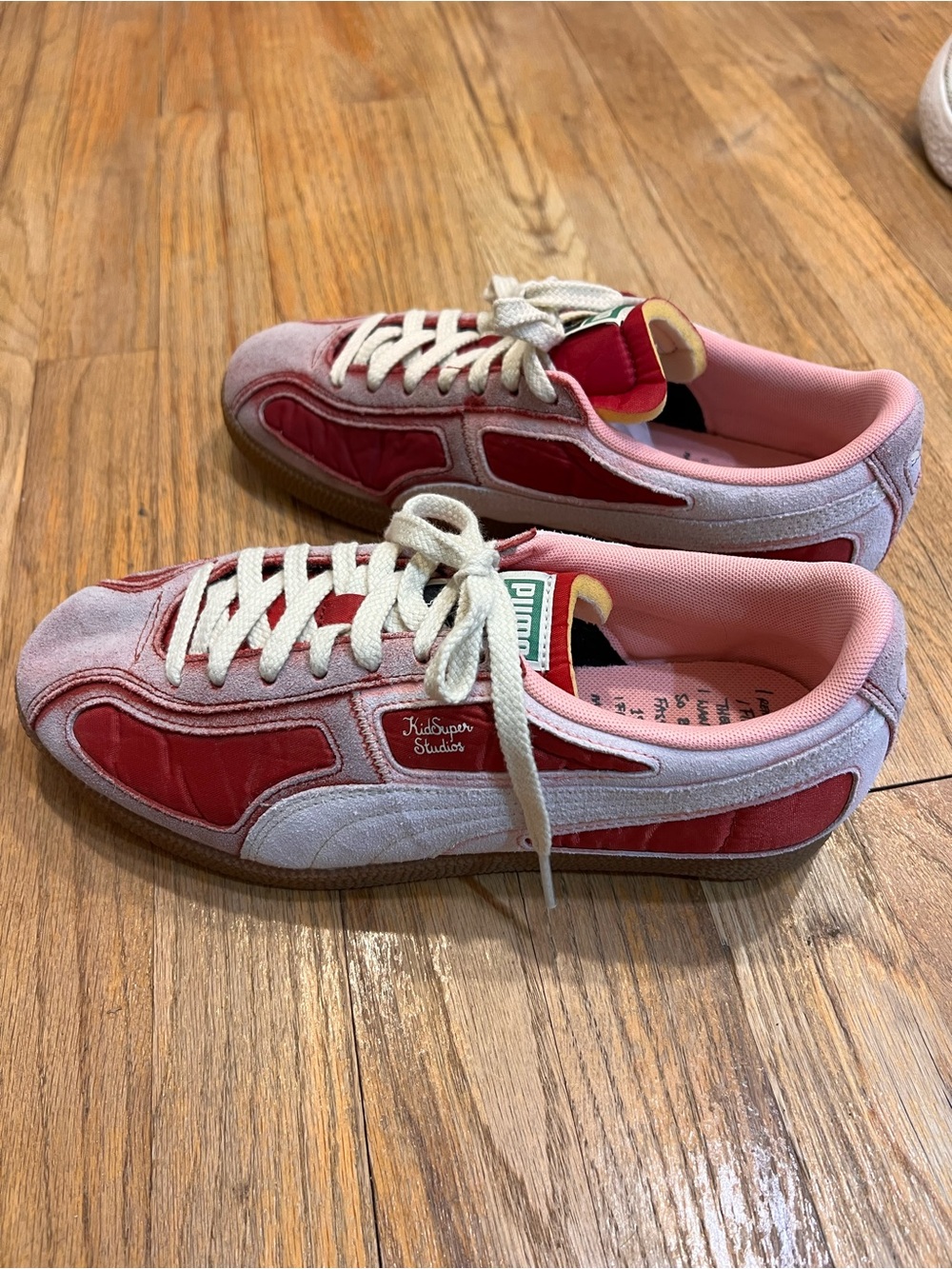 PUMA x KidSuper Brasil Panels Sneakers in Dark Crimson Men’s 7.5 Women’s 9